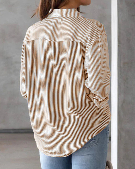 Pocket Shirt with Striped Pattern