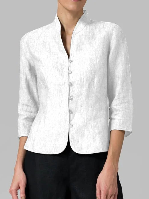 Chic Cotton-Linen Cardigan for Stylish and Comfortable Wear