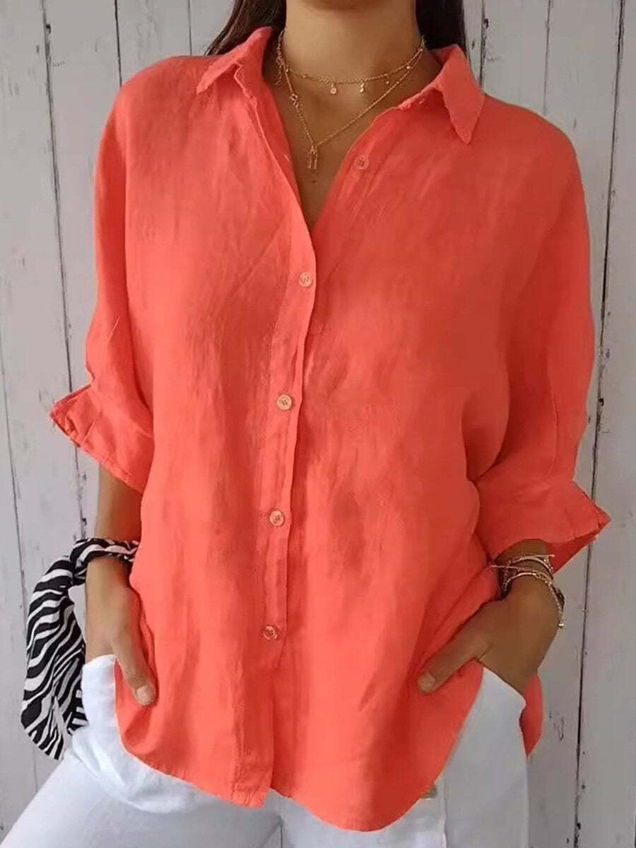 Lize - Linen Women's Blouse For Summer