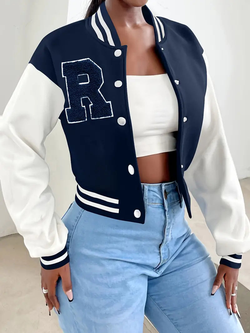 Sabina - Patterned R Bomber Jacket for Women