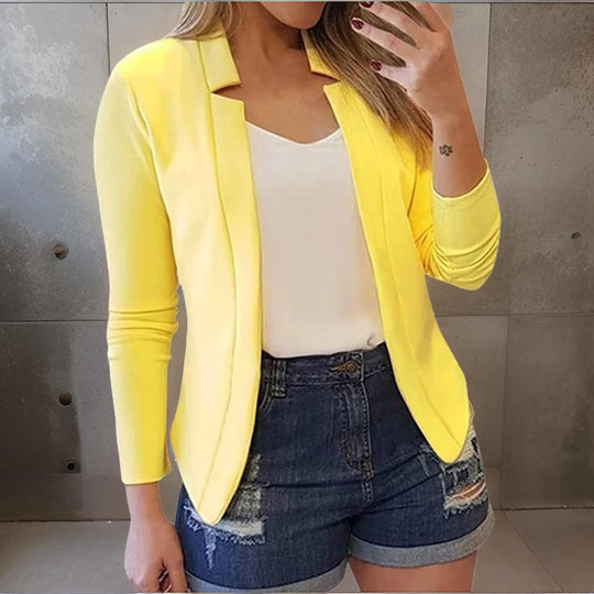 Tailored Women's Blazer in Solid Color