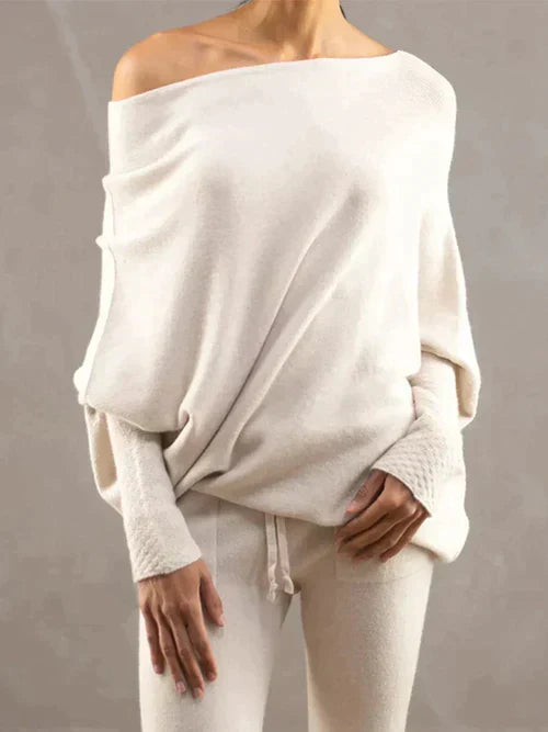 Fashionable Off-the-Shoulder Sweater