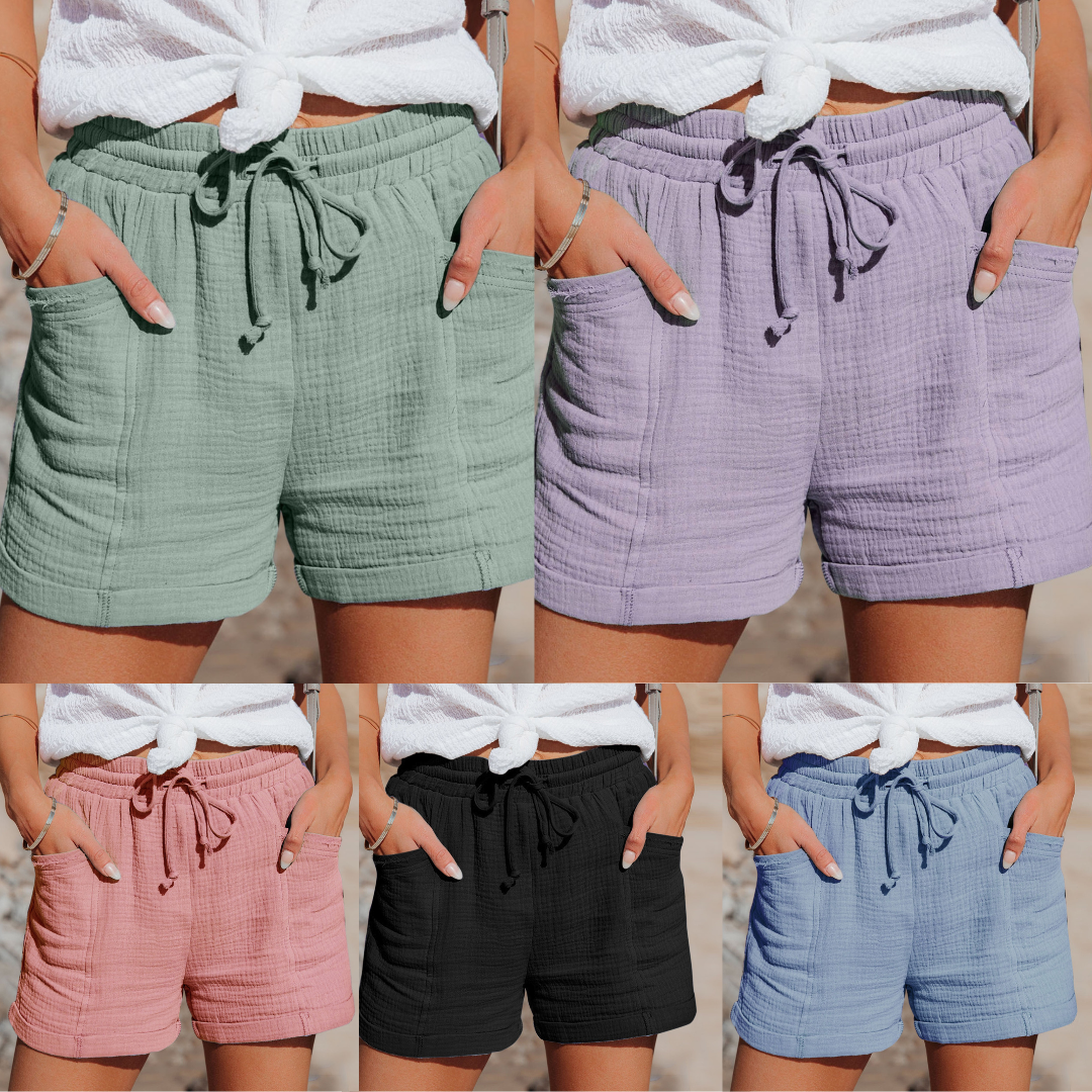 Evaro - Breathable Cotton Shorts For Women