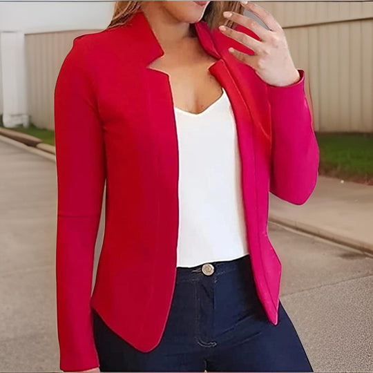 Tailored Women's Blazer in Solid Color