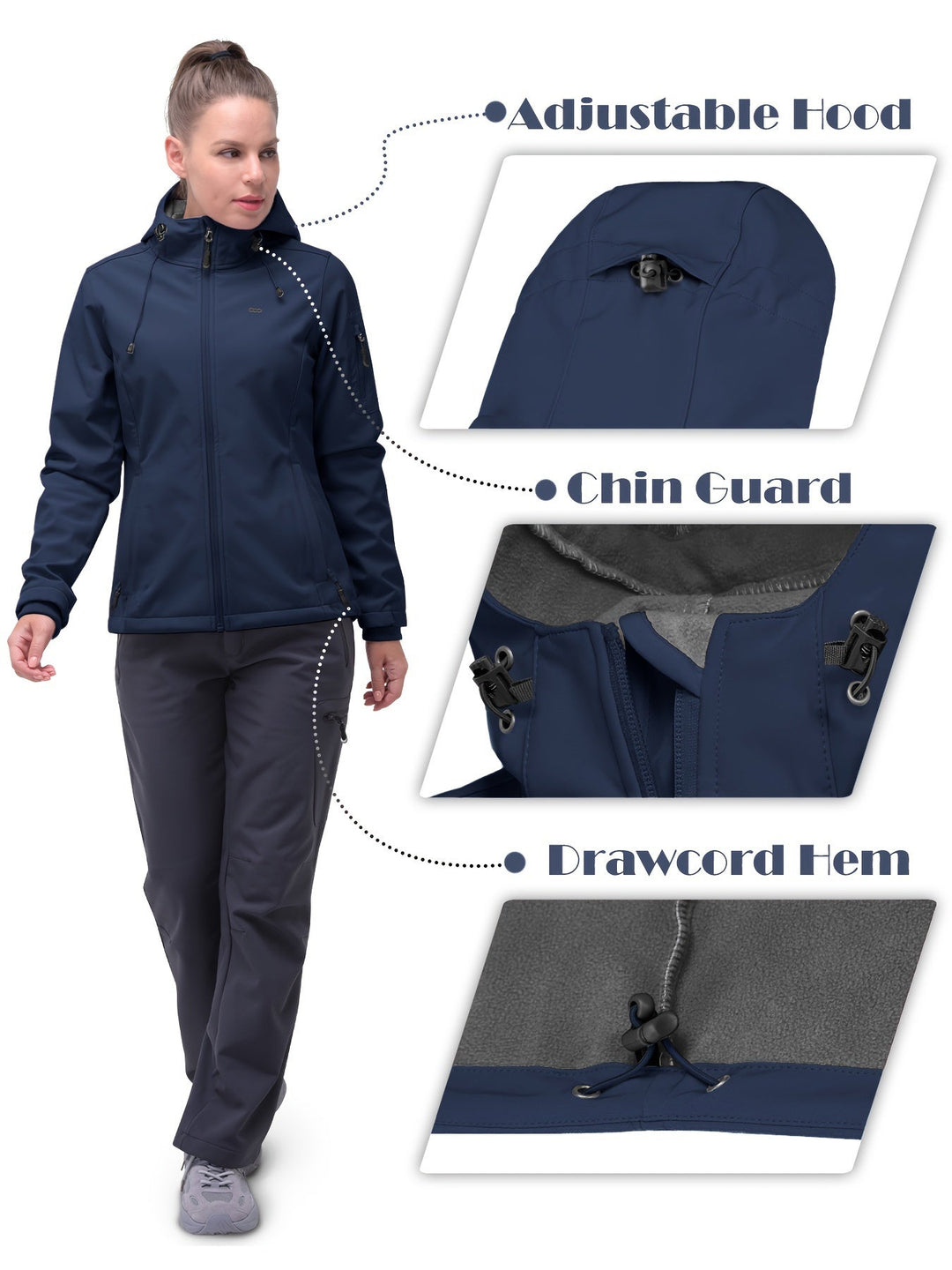 Christine - Waterproof and Windproof Softshell Jacket for Women