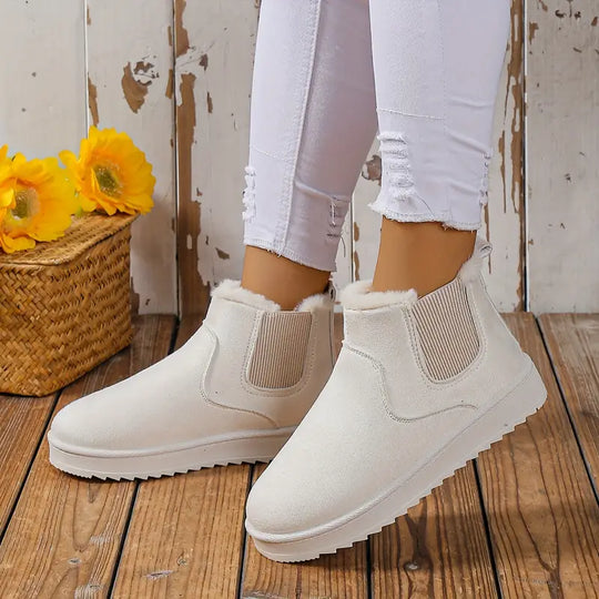 Elisa  - Trendy Fluffy Thermal Slip-On Snow Boots