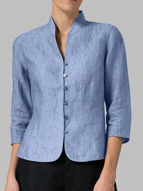 Chic Cotton-Linen Cardigan for Stylish and Comfortable Wear