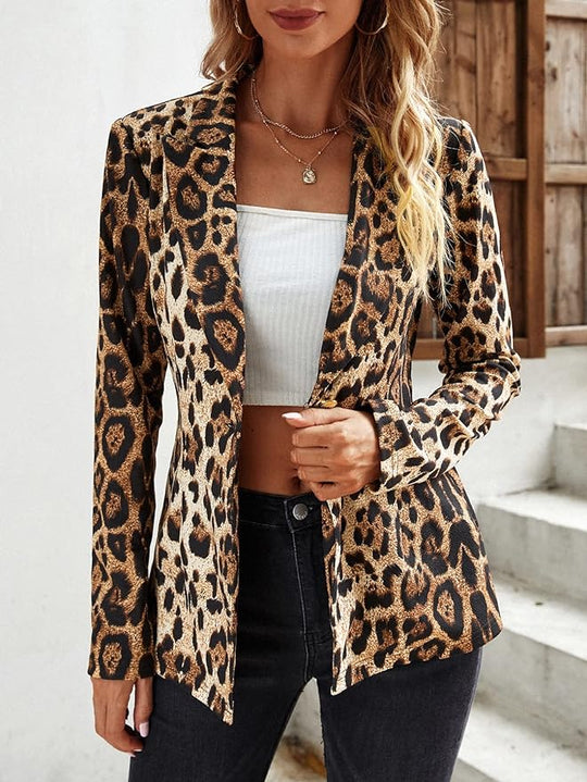 Chic Leopard Blazer for Women