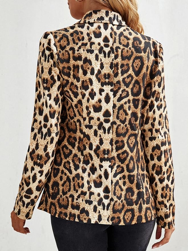 Chic Leopard Blazer for Women