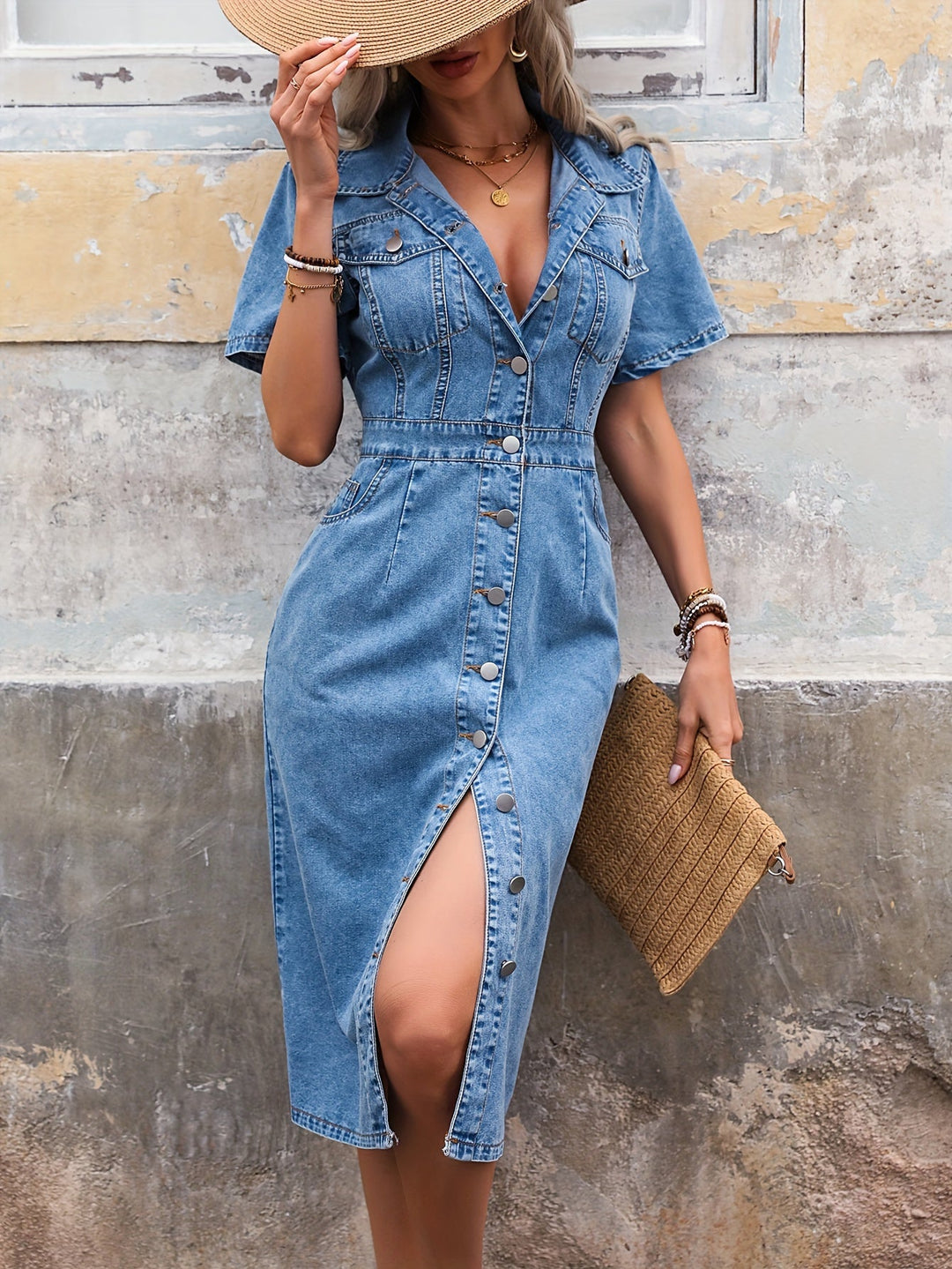 Blue Denim Dress Classic and Versatile Fashion Choice