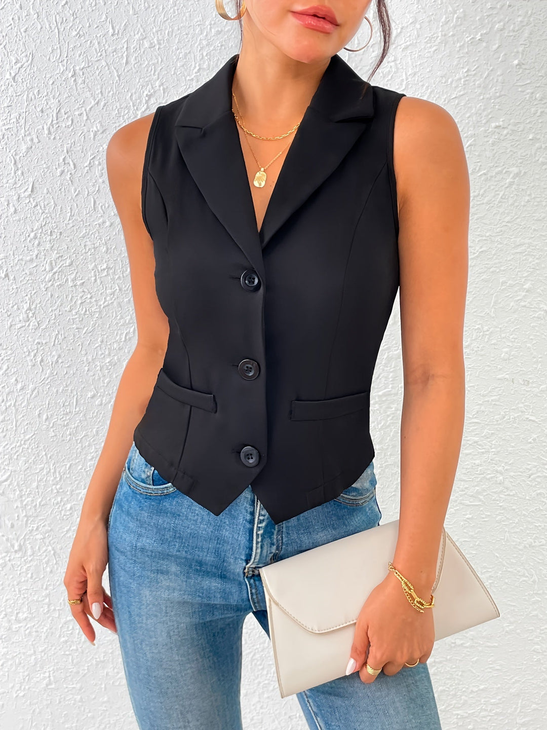 Isabeau | Stylish Single-Button Gilet