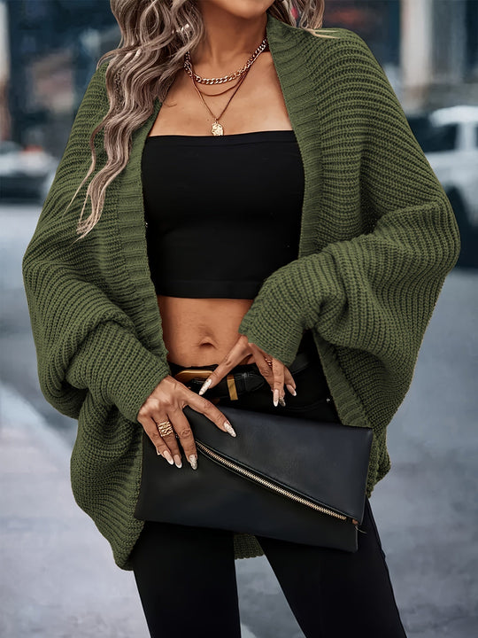 Oversized Cardigan with Wide Sleeves