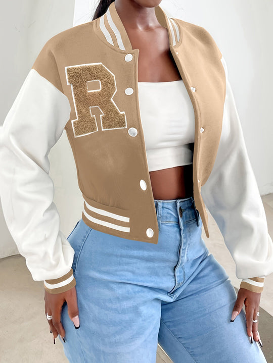 Sabina - Patterned R Bomber Jacket for Women