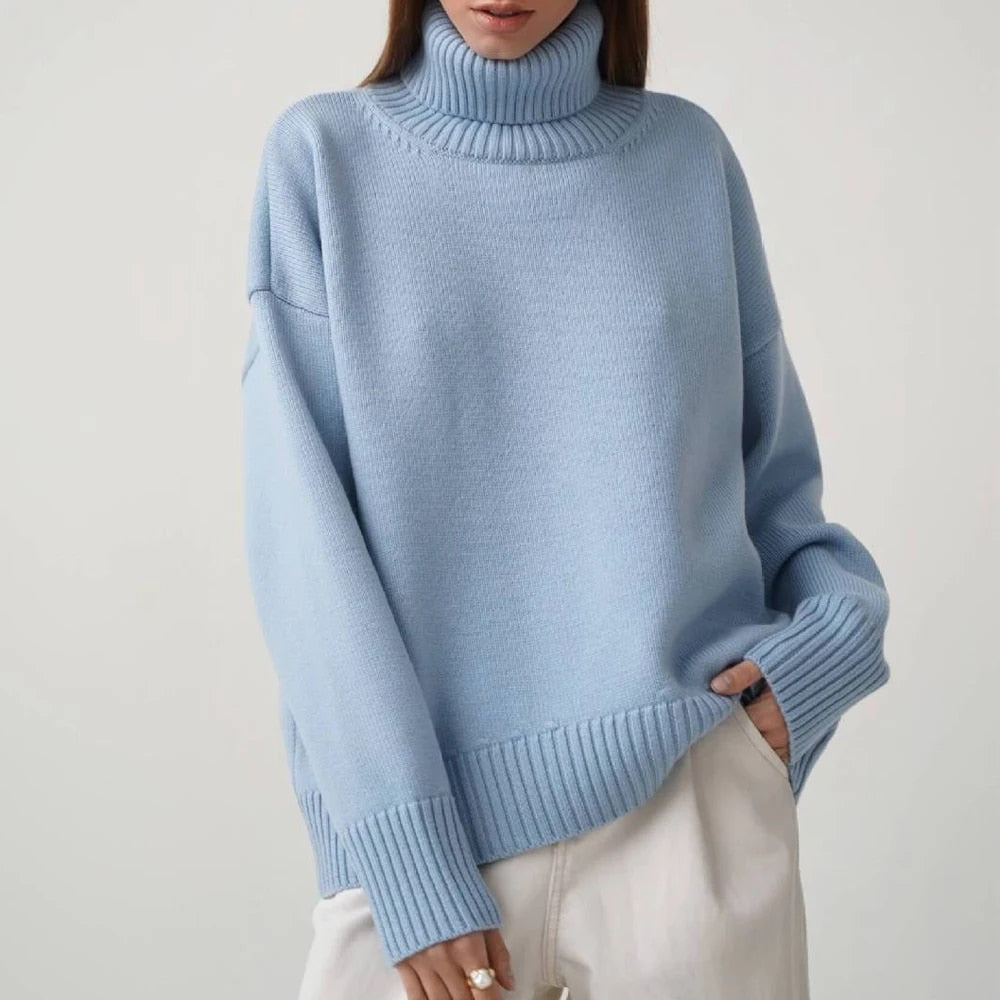 Isabella - Stylish and Warm Turtleneck Sweater for Women