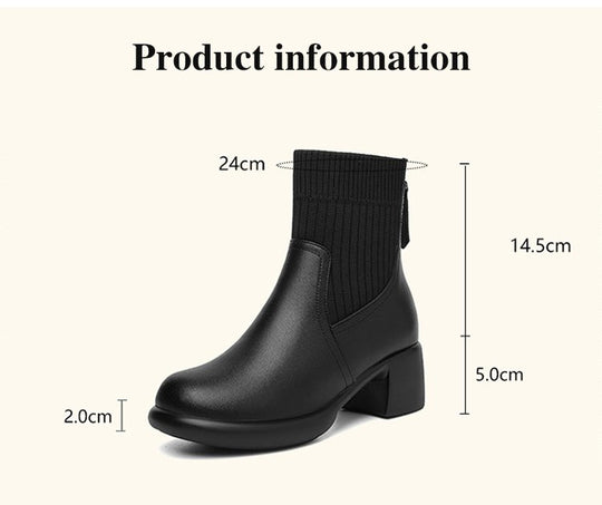 Maly - Stretch Thin Sock Boots for Women