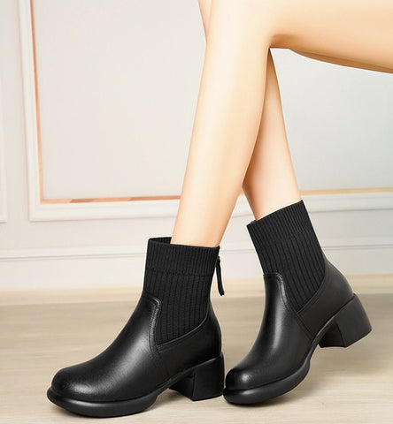 Maly - Stretch Thin Sock Boots for Women