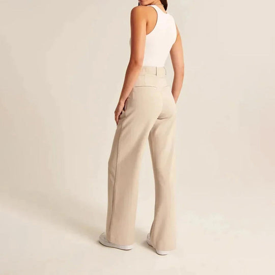 Women's High Waisted Loose Trousers