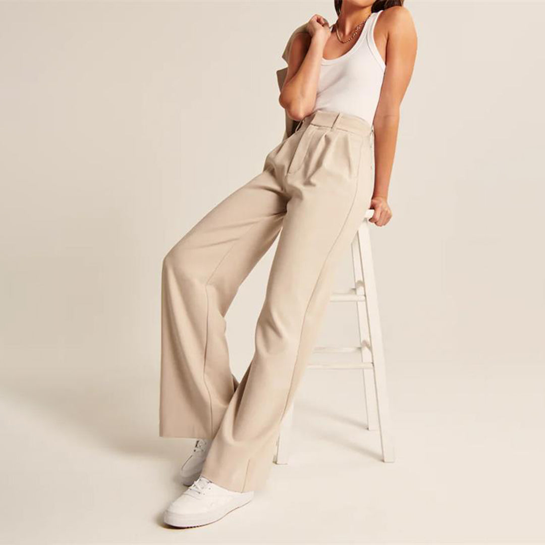 Women's High Waisted Loose Trousers