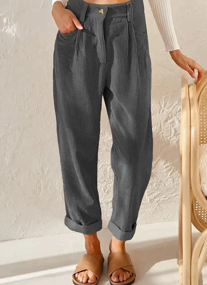 Monika - Fashionable corduroy trousers