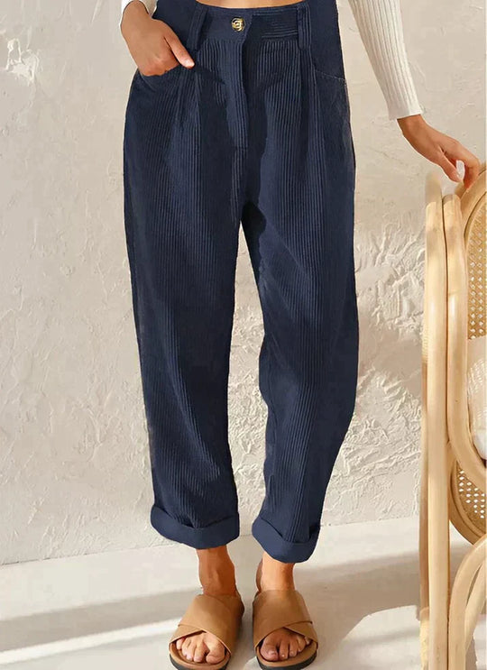 Monika - Fashionable corduroy trousers