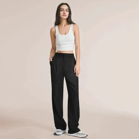 Women's High Waisted Loose Trousers