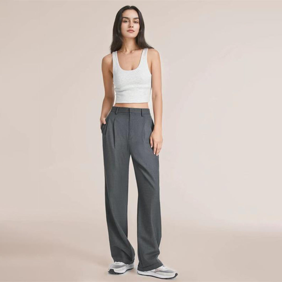 Women's High Waisted Loose Trousers