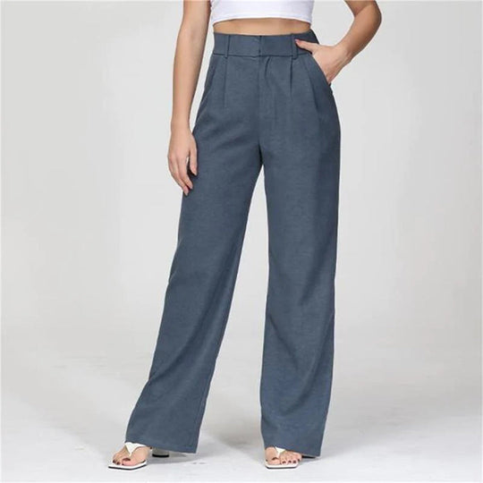 Women's High Waisted Loose Trousers