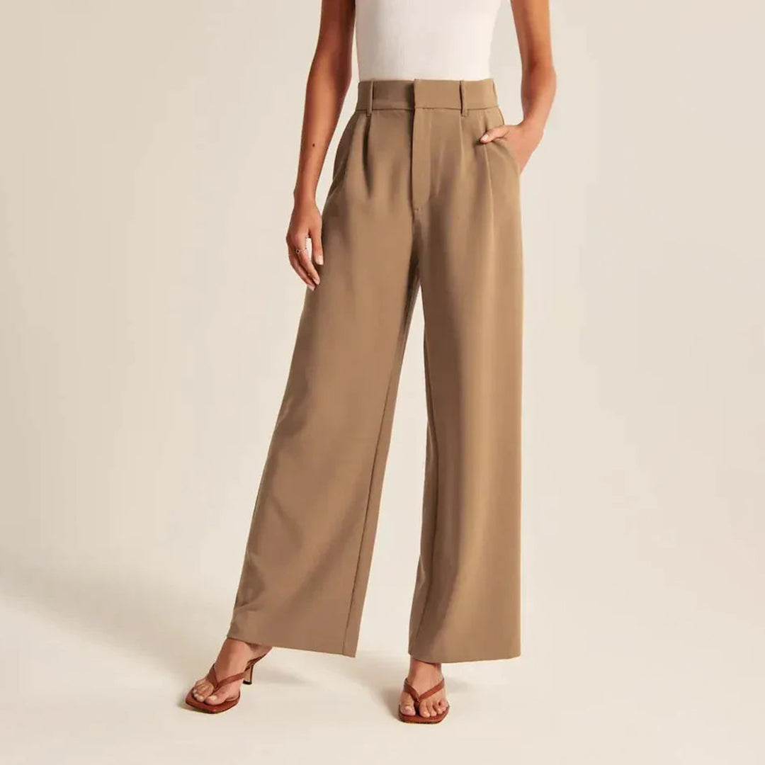 Women's High Waisted Loose Trousers