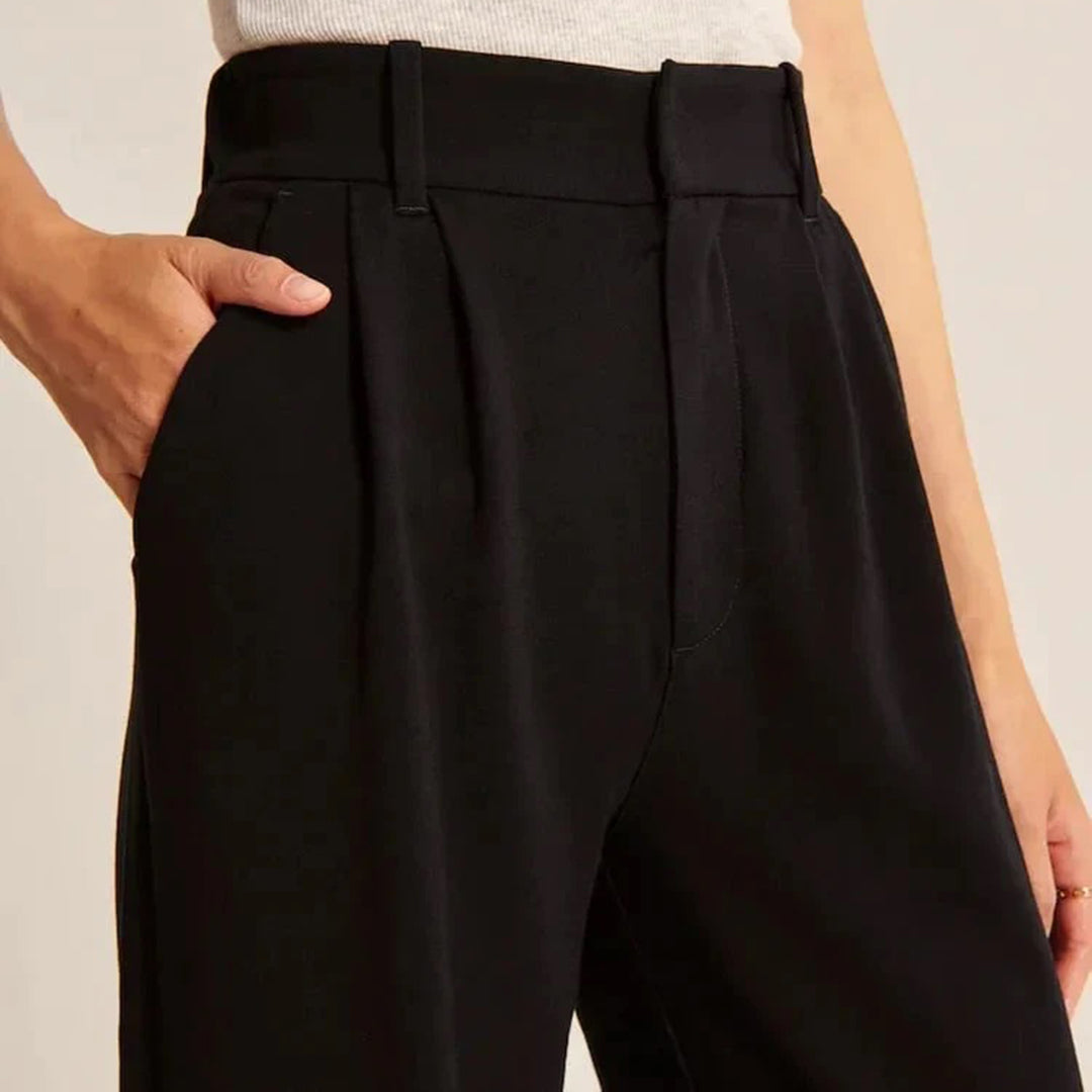 Women's High Waisted Loose Trousers