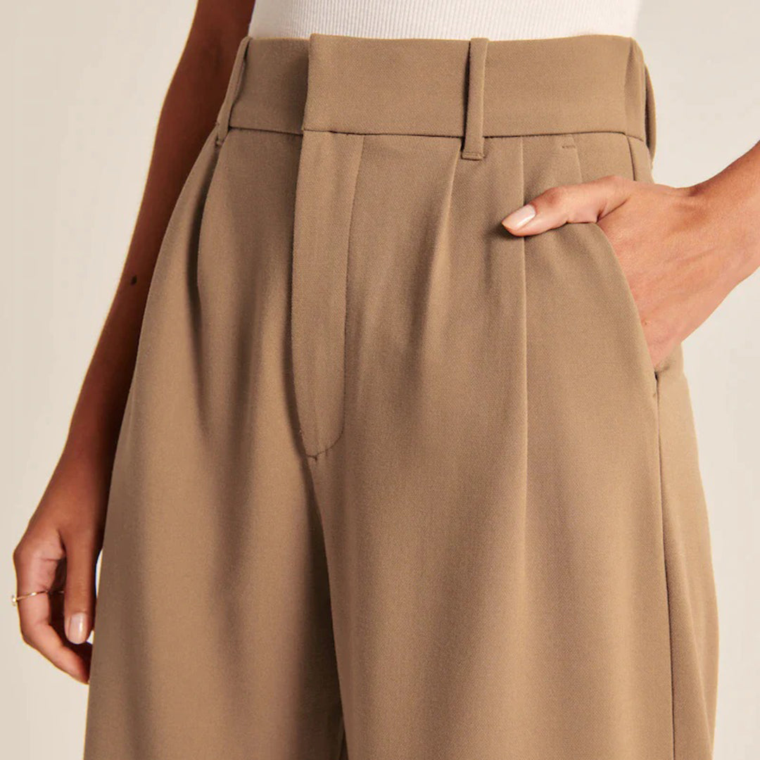 Women's High Waisted Loose Trousers