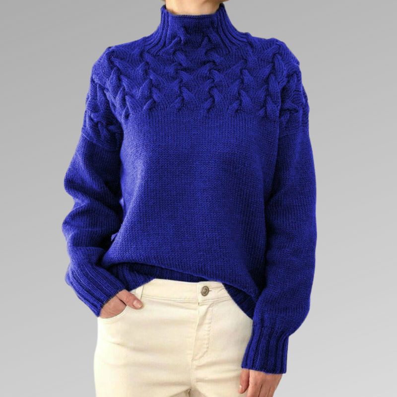 Elegant Cable Knit Sweater