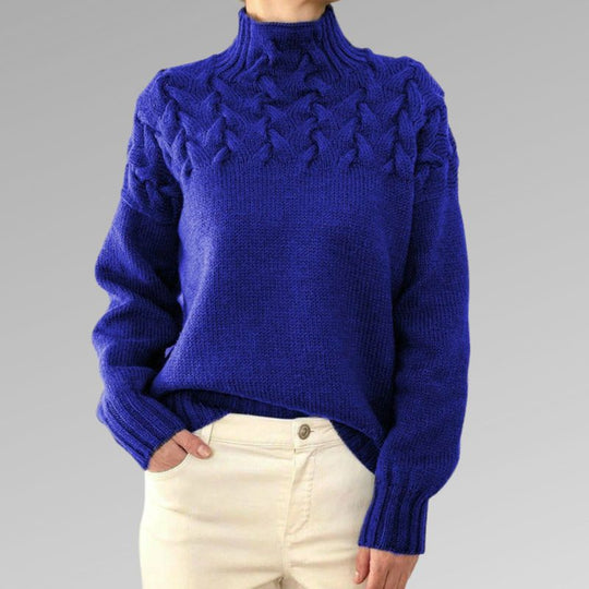 Elegant Cable Knit Sweater