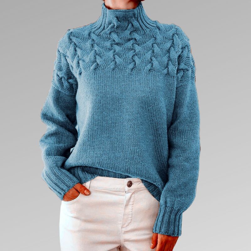 Elegant Cable Knit Sweater