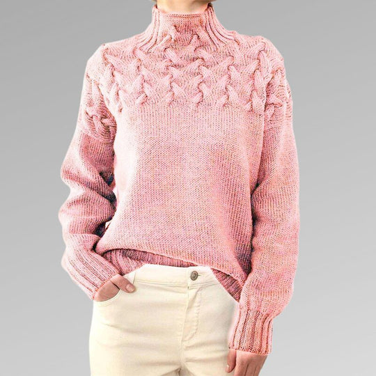 Elegant Cable Knit Sweater