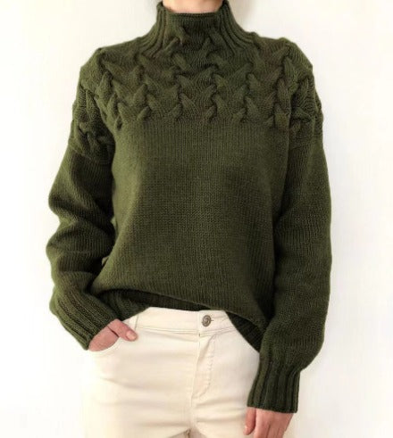 Elegant Cable Knit Sweater