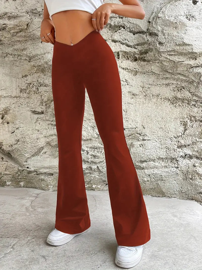 Lola Trousers - High Waist Flare Trousers