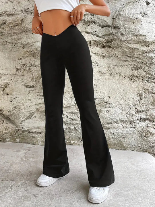 Lola Trousers - High Waist Flare Trousers