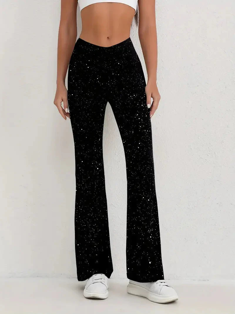 Lola Trousers - High Waist Flare Trousers