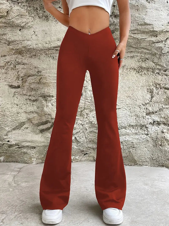 Lola Trousers - High Waist Flare Trousers