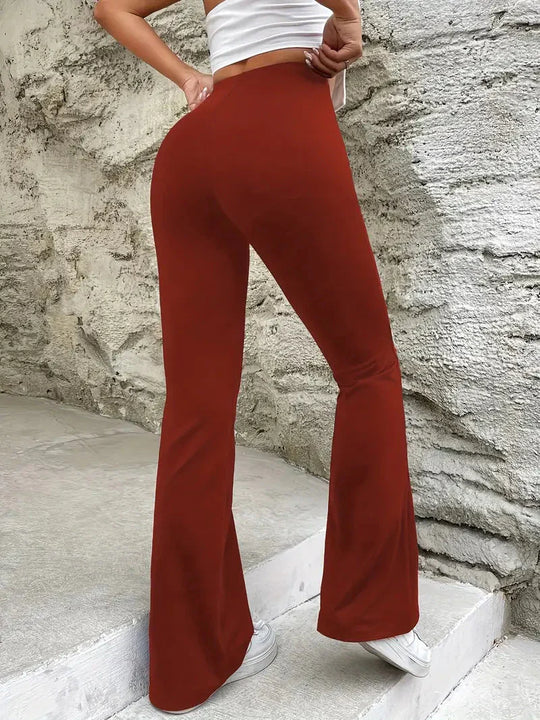 Lola Trousers - High Waist Flare Trousers