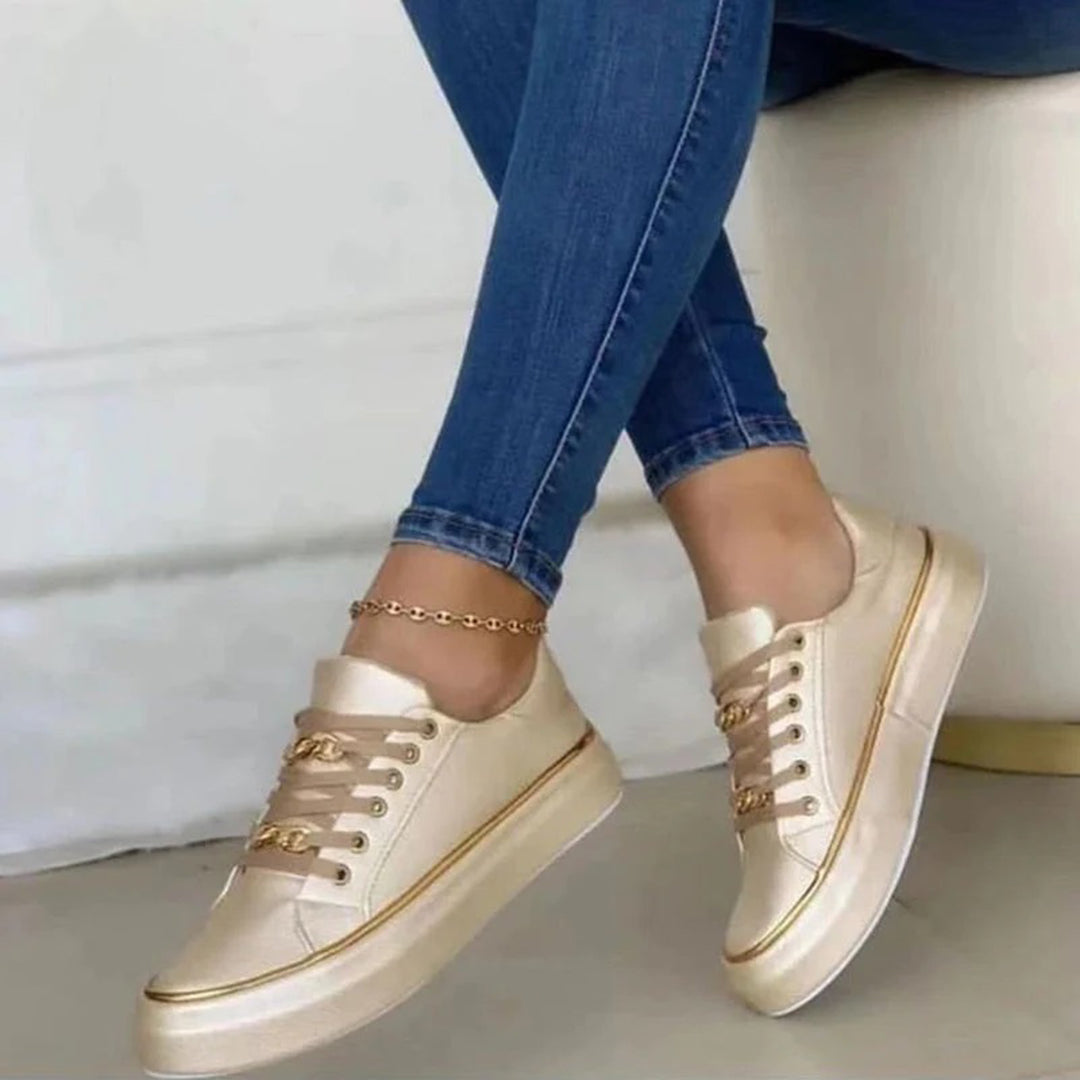 Cina Women's trainers - Chic Gold Accent