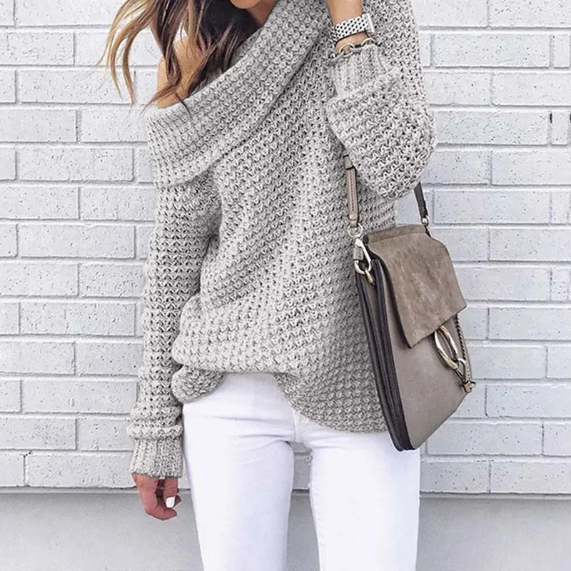 Lois - Stylish Off-Shoulder Sweater