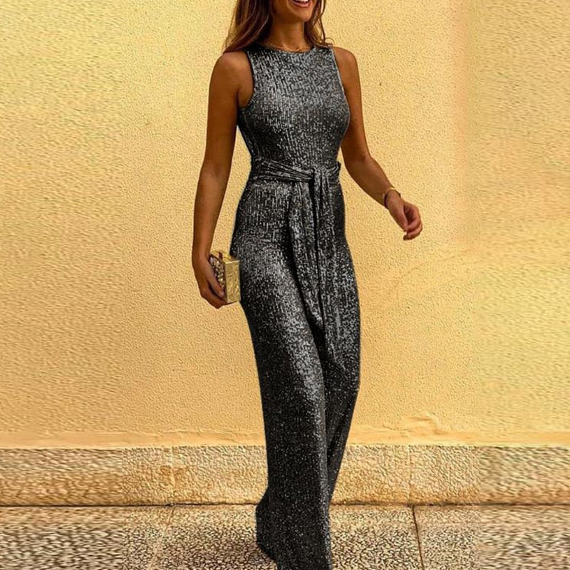 Saphira | Sparkling Glitter Jumpsuit