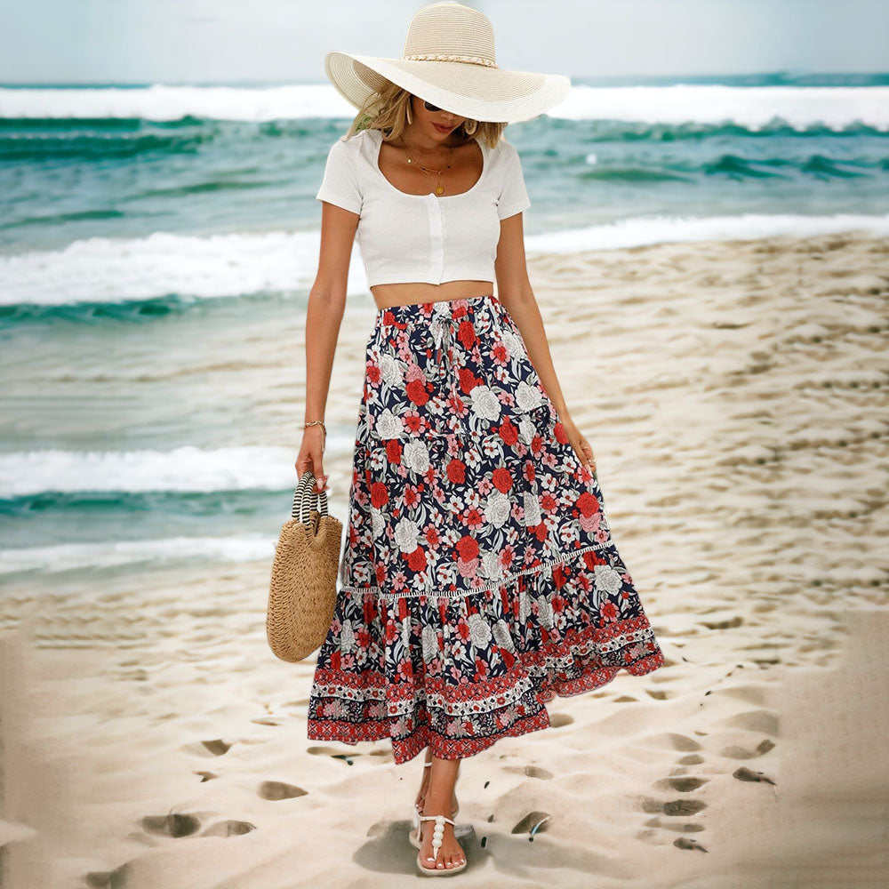 Kaylee | Women's Summer Boho Skirt | Long