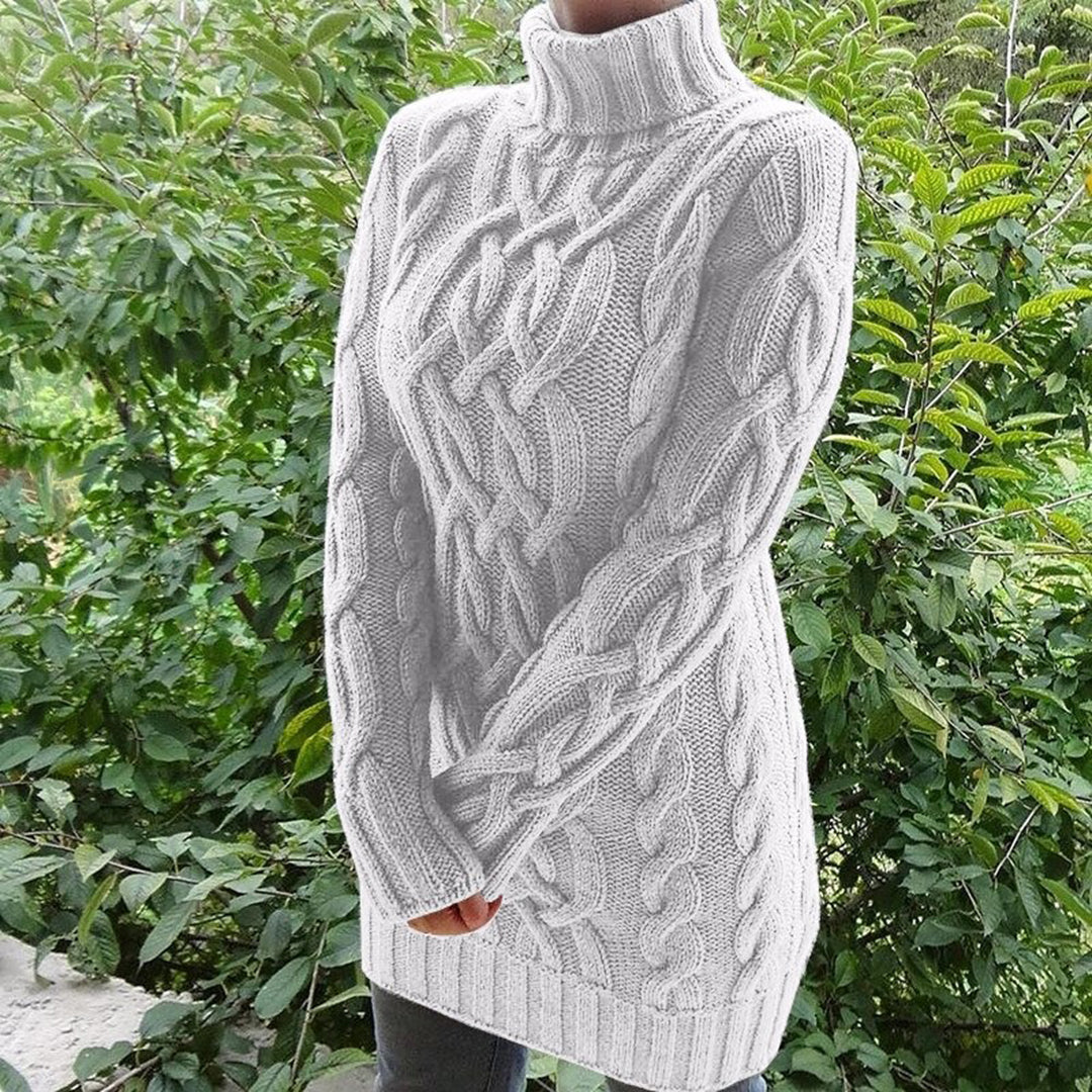 Lotus - Turtleneck Sweater for Women