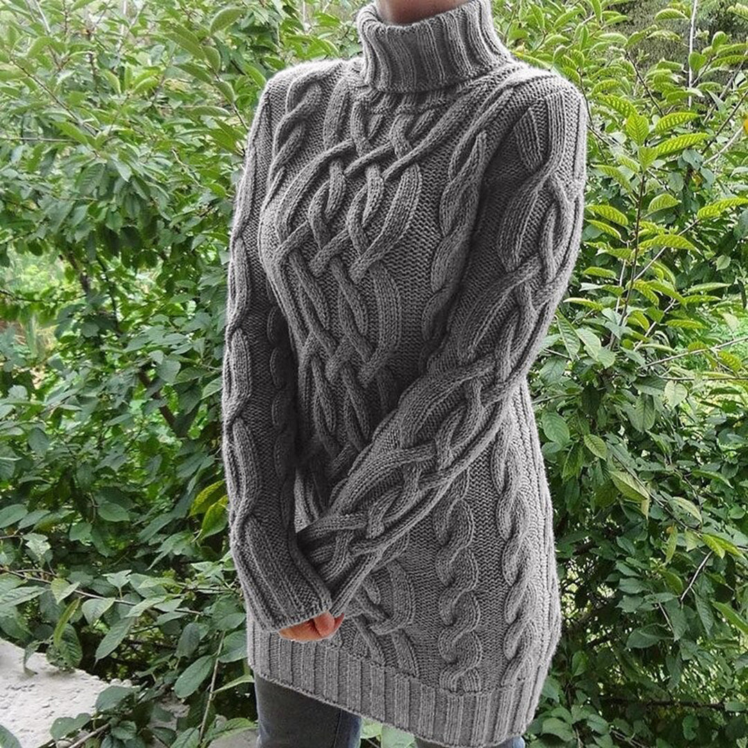 Lotus - Turtleneck Sweater for Women