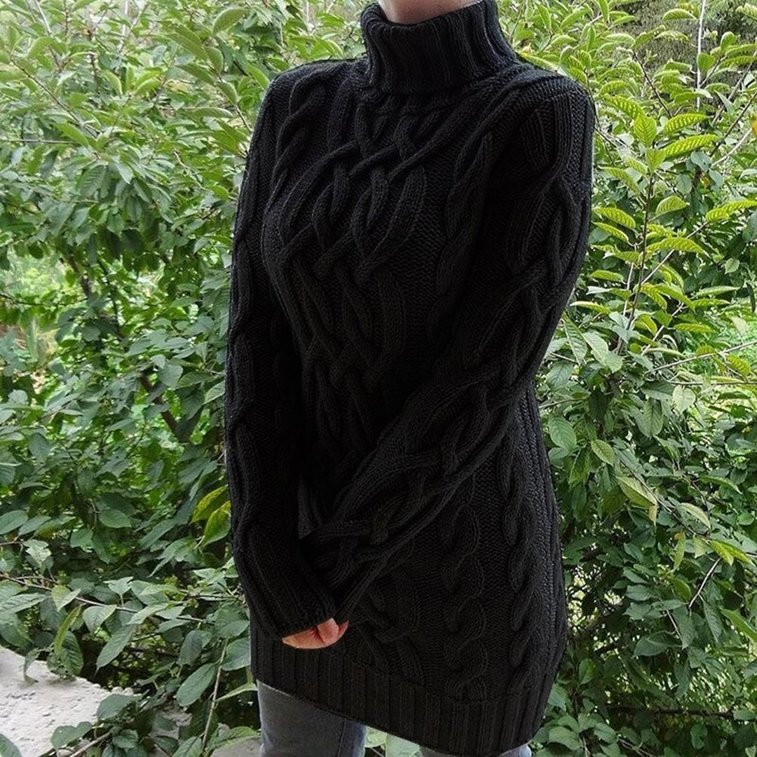 Lotus - Turtleneck Sweater for Women