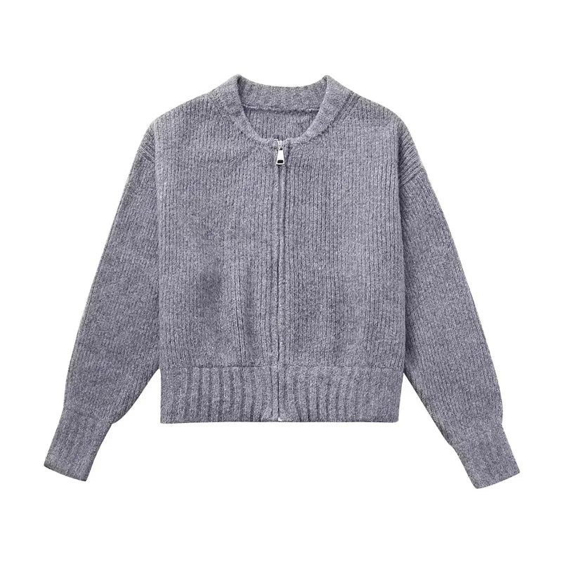 Lucy - Women's Short Knitted Cardigan Jacket