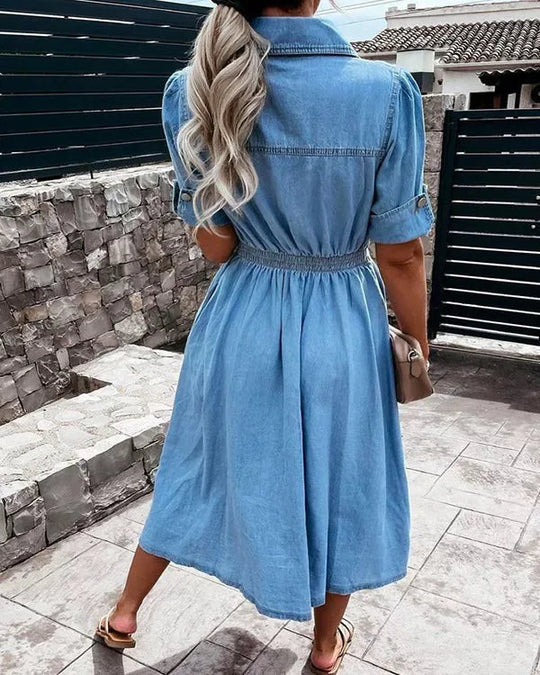 Evy - Trendy denim dress