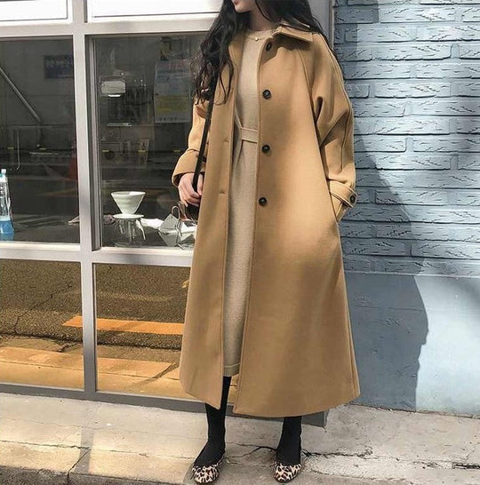 Elegant Long Winter Coat for Women